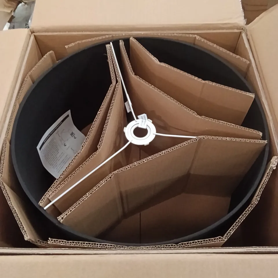BOXED VALUELIGHTS QUALITY LAMPSHADE - BLACK 