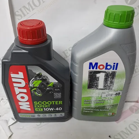 MOTOR OILS - MOTUL 10W-40 1L / MOBIL 01-40 1L