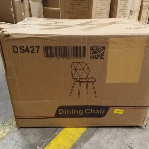 BOXED SET OF 4 DINING CHAIRS (1 BOX)