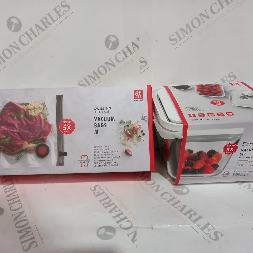 ZWILLING FRESH & SAVE 14 PIECE VACUUM FOOD STORAGE SYSTEM