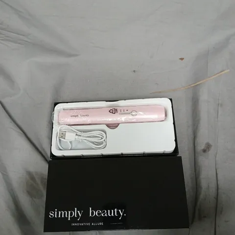 SIMPLY BEAUTY CORDLESS TRAVEL HAIR STRAIGHTENER – PINK