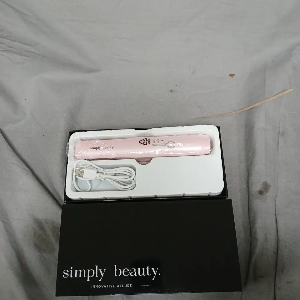 SIMPLY BEAUTY CORDLESS TRAVEL HAIR STRAIGHTENER – PINK