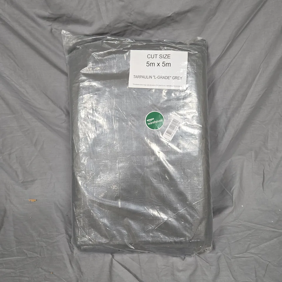 TARPAULIN L-GRADE GREY 5M X 5M