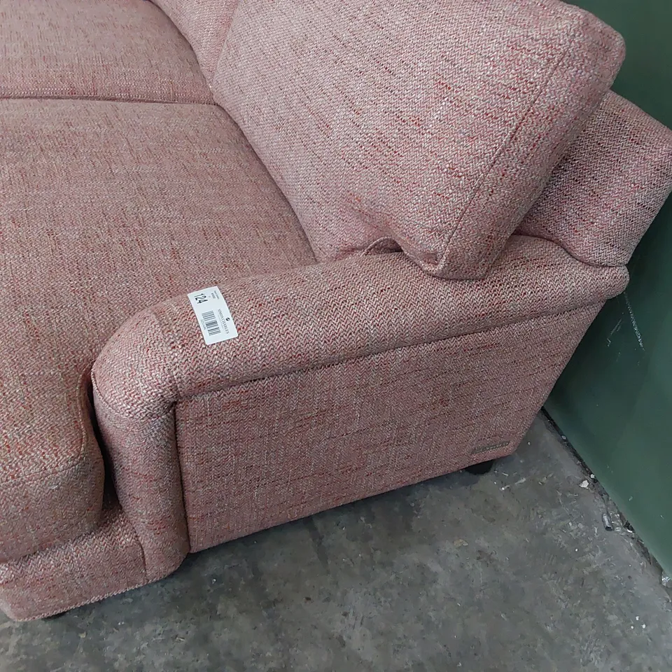 QUALITY BRITISH DESIGNER LOUNGE Co. THREE SEATER SOFA ROSE PINK FABRIC 