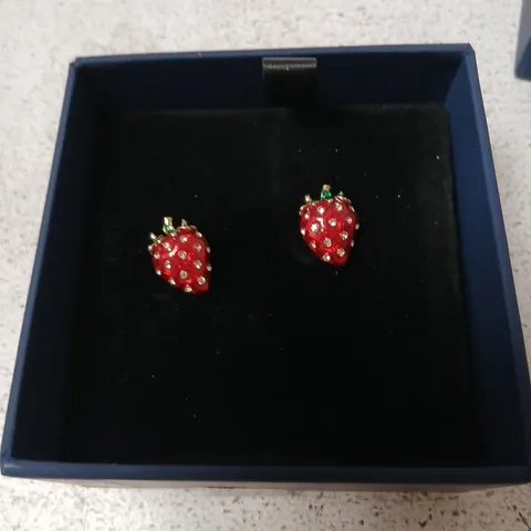 BOXED BUTLER AND WILSON STRAWBERRY STUDS