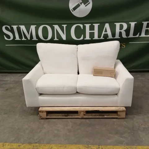 LEXI 2 SEATER SOFA, CREAM HOUSE PLUSH FABRIC