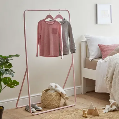 BOXED KIDS GARMENT RAIL PALE PINK
