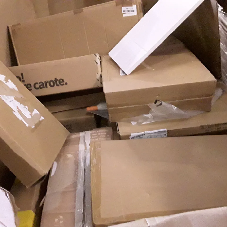 PALLET OF ASSORTED PRODUCTS INCLUDING BABY SWING, TOILET SEAT, CHAIR MAT, HOT POT, ROTARY DEHUMIDIFIER 