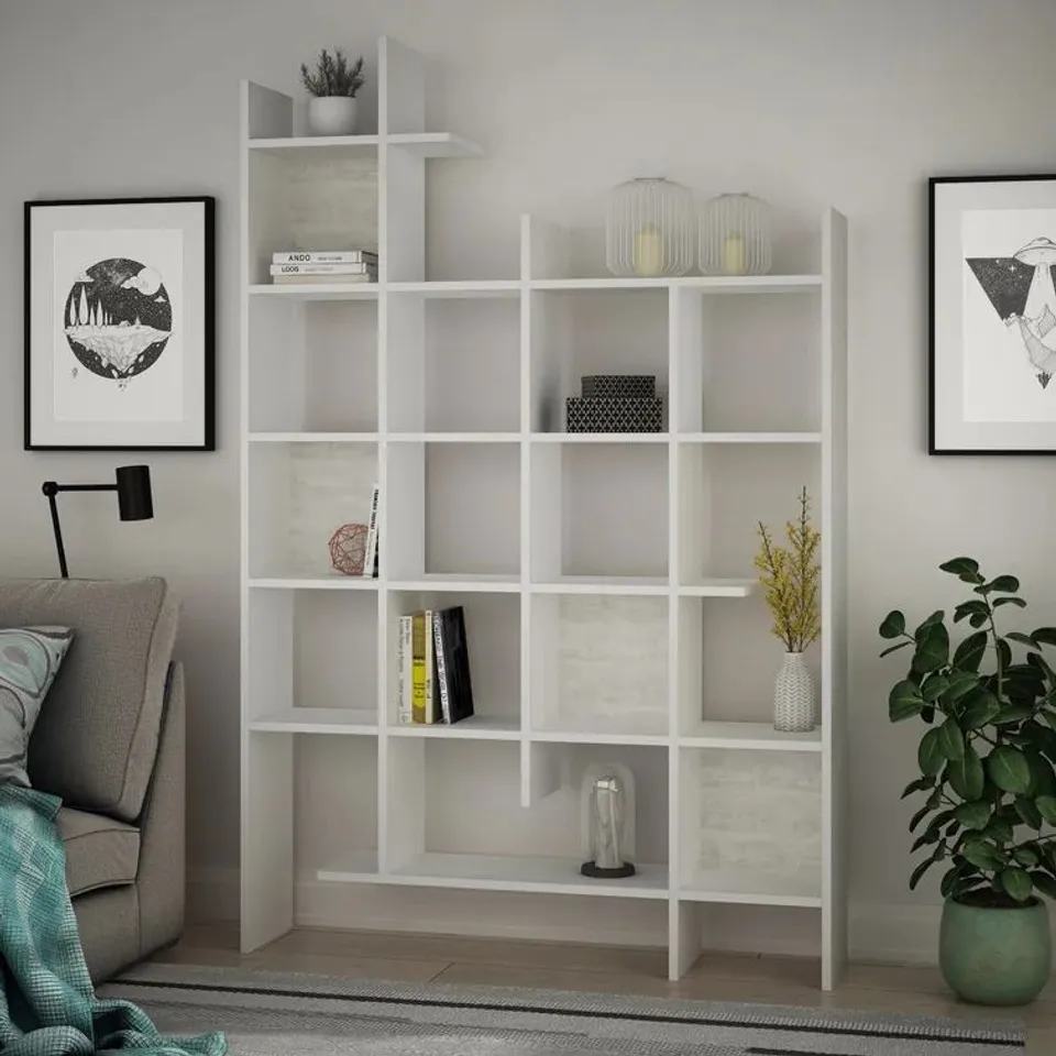 BOXED REINHOLDT BOOKCASE (2 BOXES)