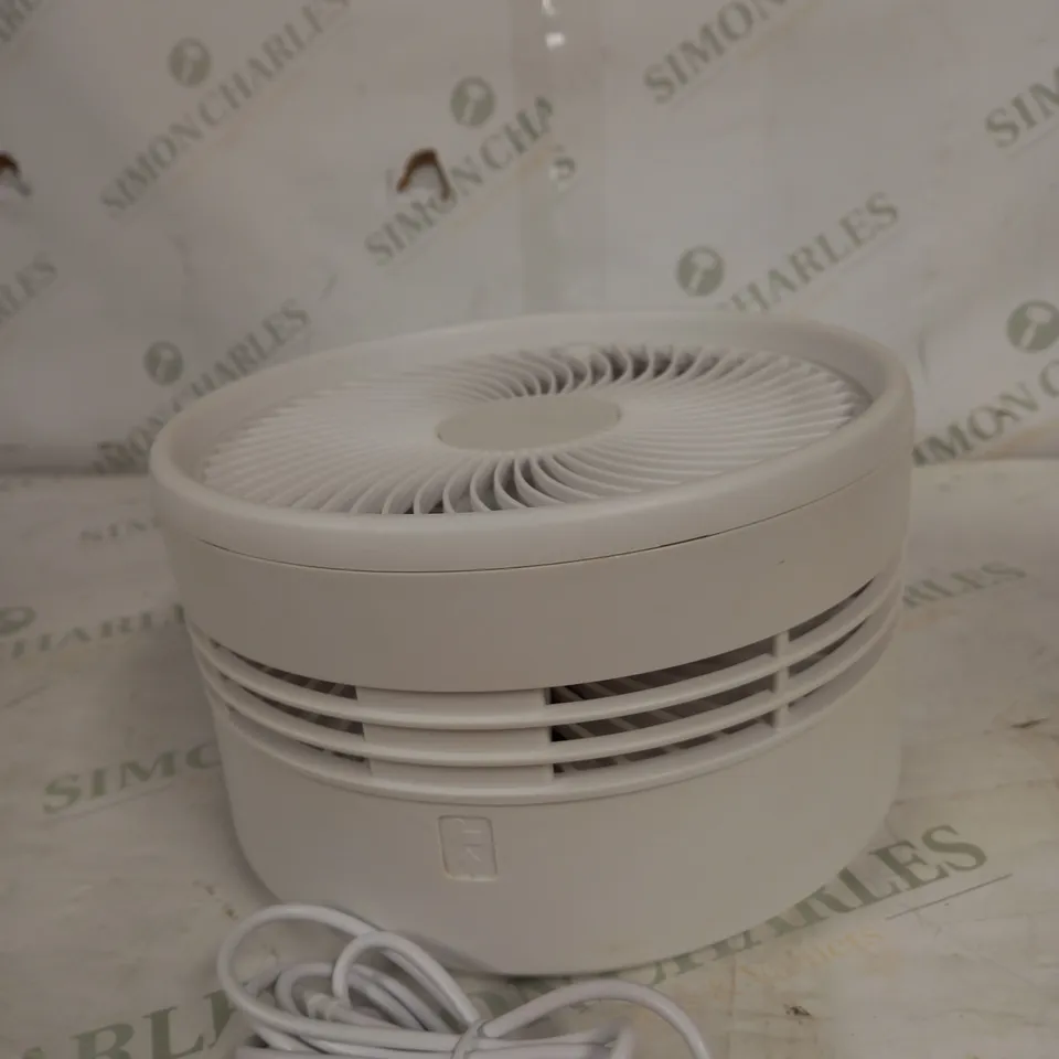 BELL & HOWELL OSCILLATING FOLDING RECHARGEABLE FAN, WHITE