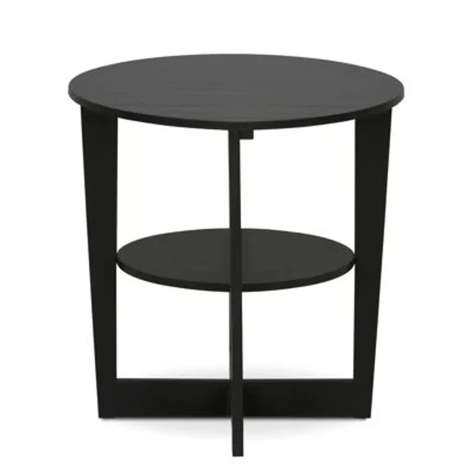 BOXED BOZKO 2 PIECE OVAL SIDE TABLE SET (SET OF 2)