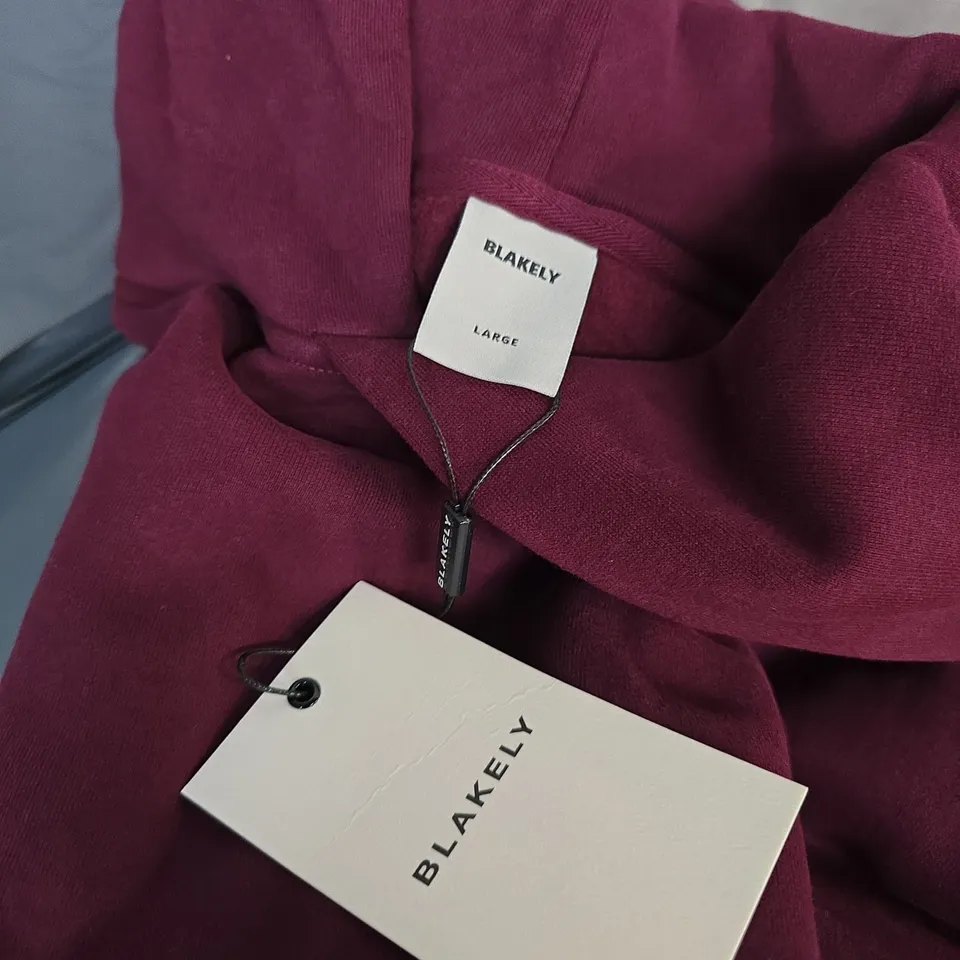 BLAKELY HOODIE – UK L, MAROON