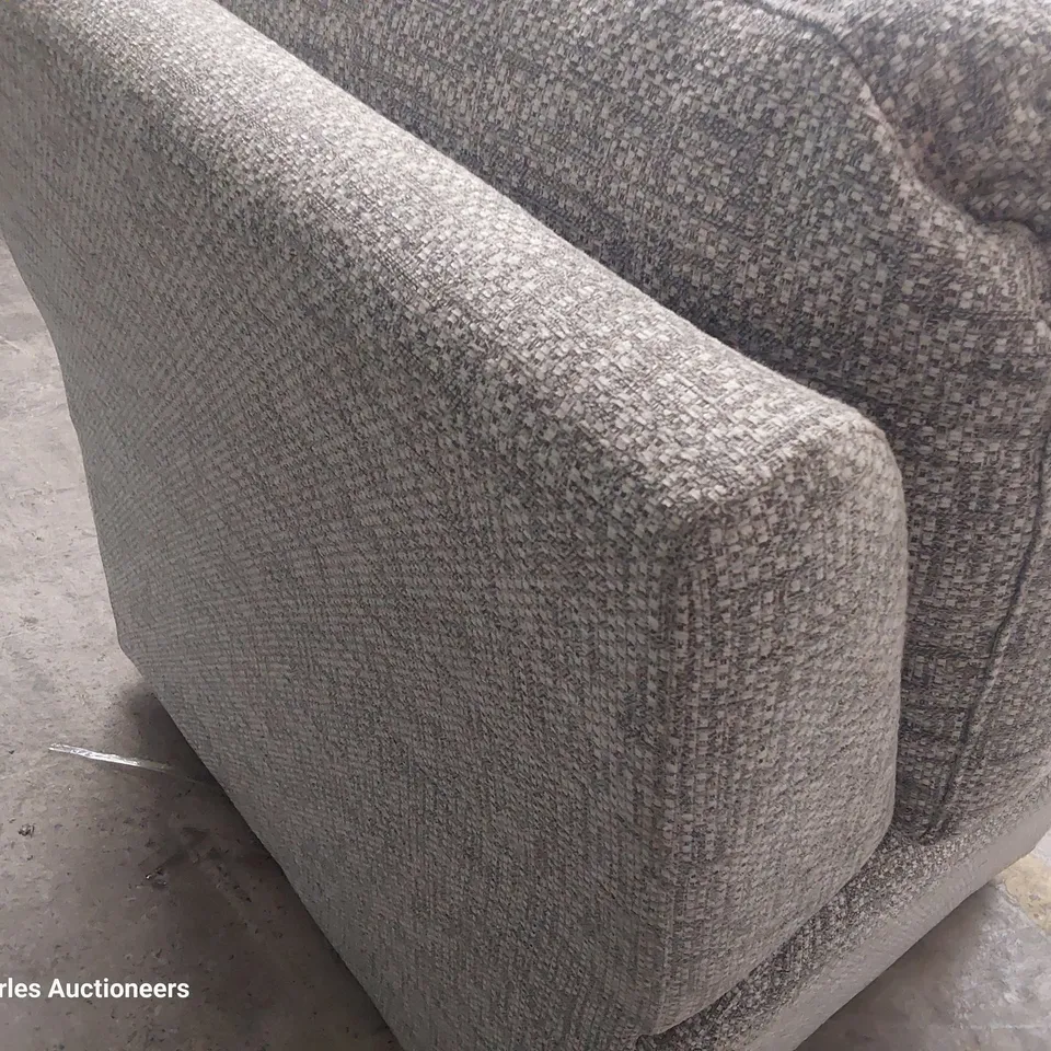 QUALITY BRITISH DESIGNER G PLAN SEATTLE EASY CHAIR REMCO LIGHT GREY FABRIC 