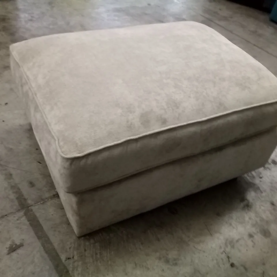 QUALITY DESIGNER BEIGE FOOTSTOOL