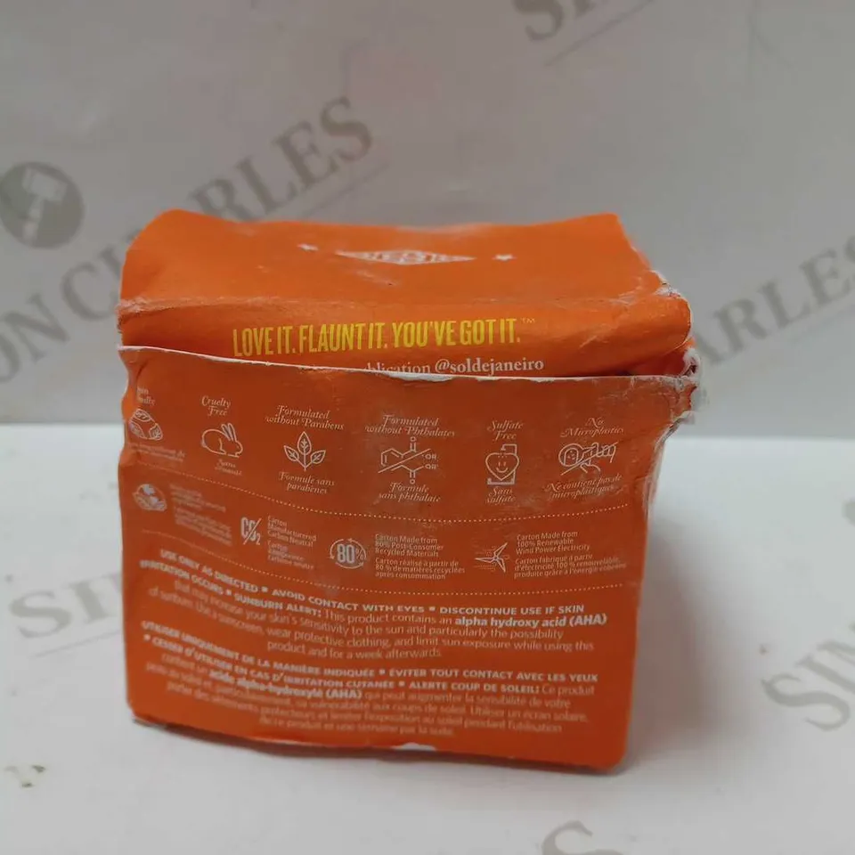 SOL DE JANEIRO BOM DIA BODY SCRUB 10% AHA BHA RESURFACING COMPLEX WITH CRUSHED MARACUJÁ SEEDS 220G