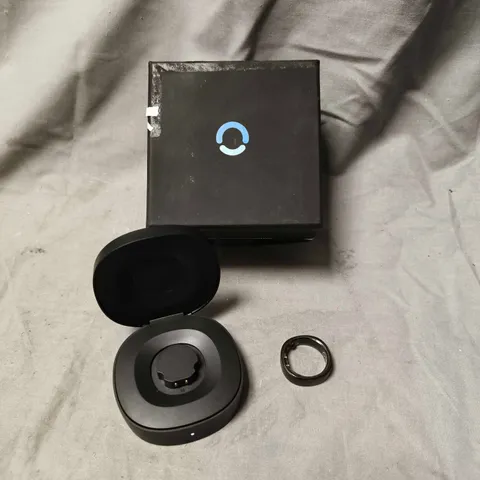 RINGCONN SMART HEALTH MONITORING RING BOR-01 – MIDNIGHT BLACK, SIZE 14, WITH CHARGING CASE (BOXED)
