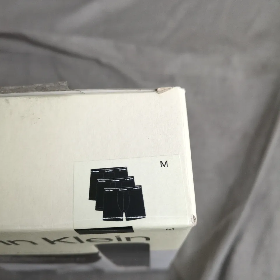 CALVIN KLEIN ICON COTTON STRETCH BOXER BRIEFS – 3 PACK, UK MEDIUM