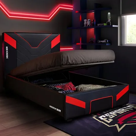 CERBERUS MKII OTTOMAN GAMING BED - CARBON RED (2 BOXES)