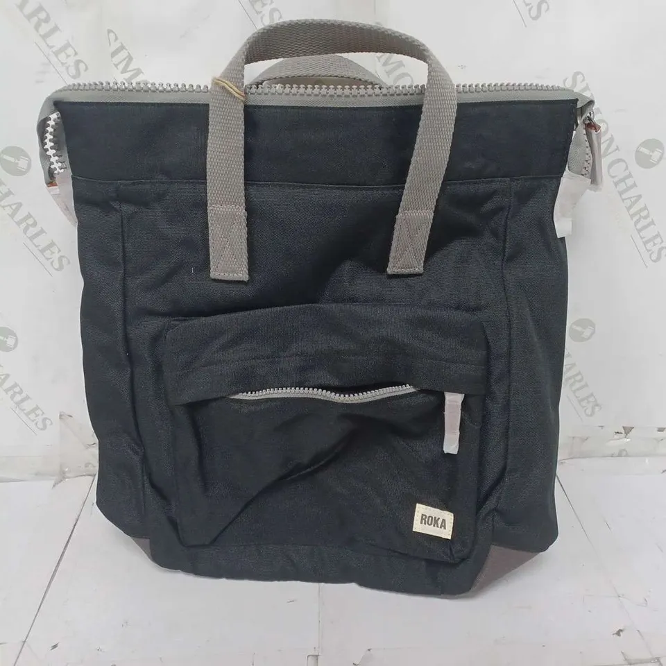 ROKA BANTRY B SUSTAINABLE BAG IN MEDIUM ASH BLACK