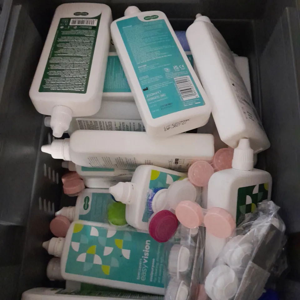 APPROXIMATELY 20 ASSORTED CONTACT LENS SOLUTIONS - COLLECTION ONLY