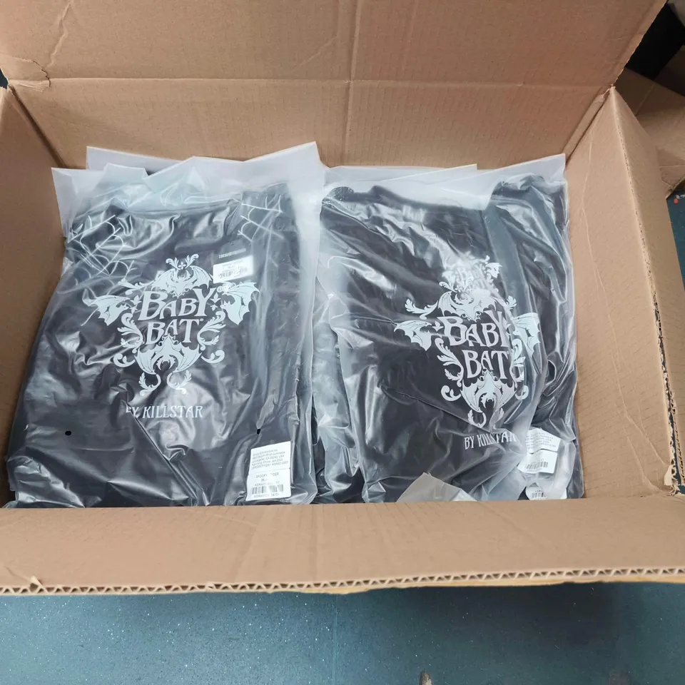 LOT OF APPROXIMATELY 45 BRAND NEW KILLSTAR ADA'S SPIRIT ITEMS IN BLACK - ALL SIZE 5Y