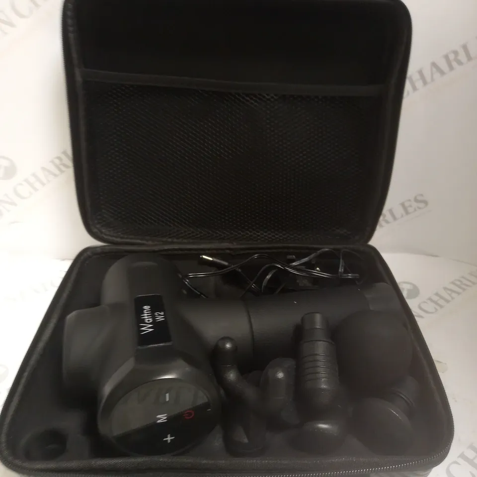 BOXED MASSAGE GUN, WATTNE MUSCLE MASSAGE