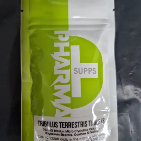 BOX OF APPROXIMATELY 35 PACKS OF PHARMA SUPPS TABLETS - TRIBULUS TERRESTRIS TABLETS (60 TABLETS PER PACK)