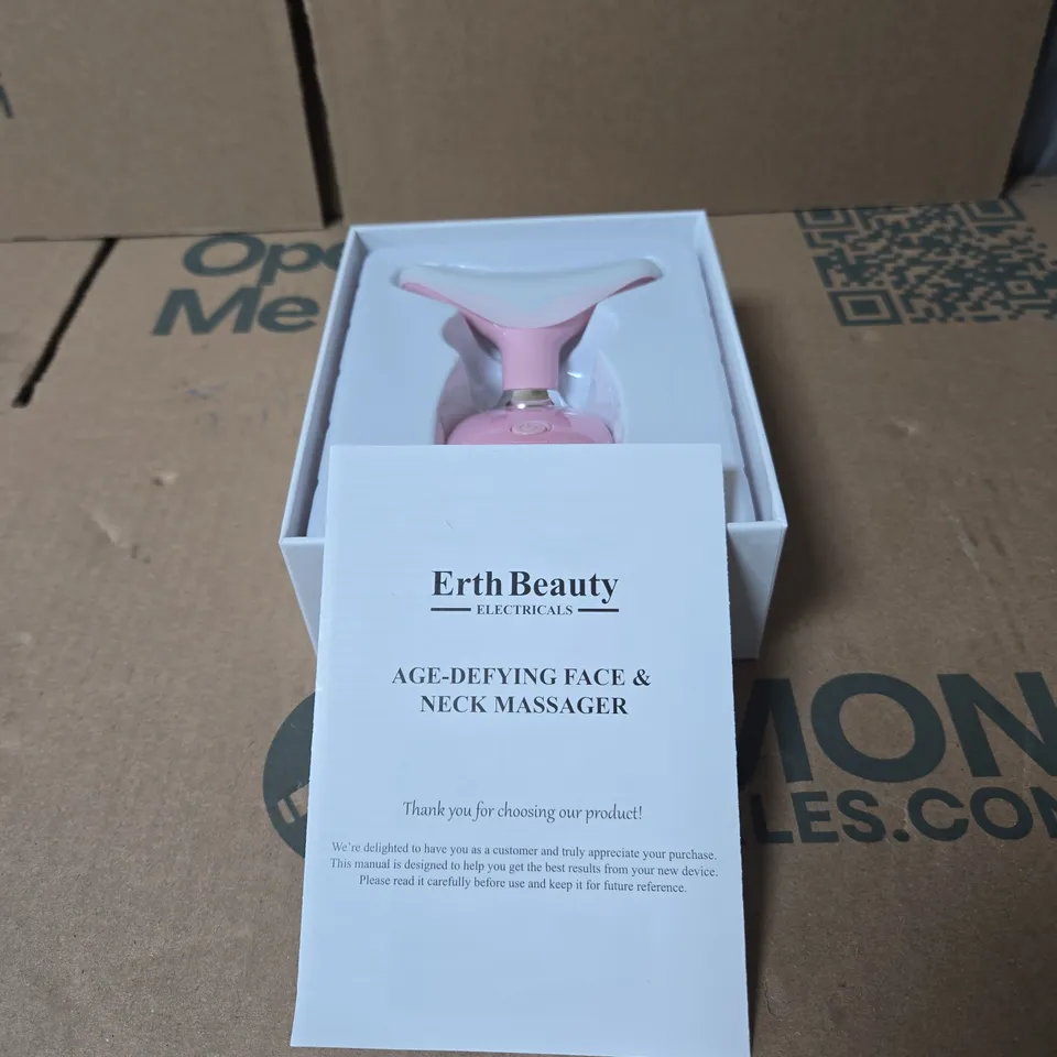 ERTH BEAUTY ELECTRICALS AGE DEFYING FACE AND NECK MASSAGER BOXED