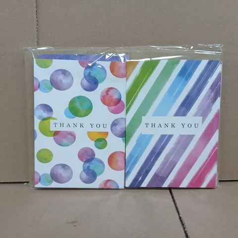 UNBRANDED ASSORTMENT OF APPROXIMATELY 24 THANK YOU CARDS