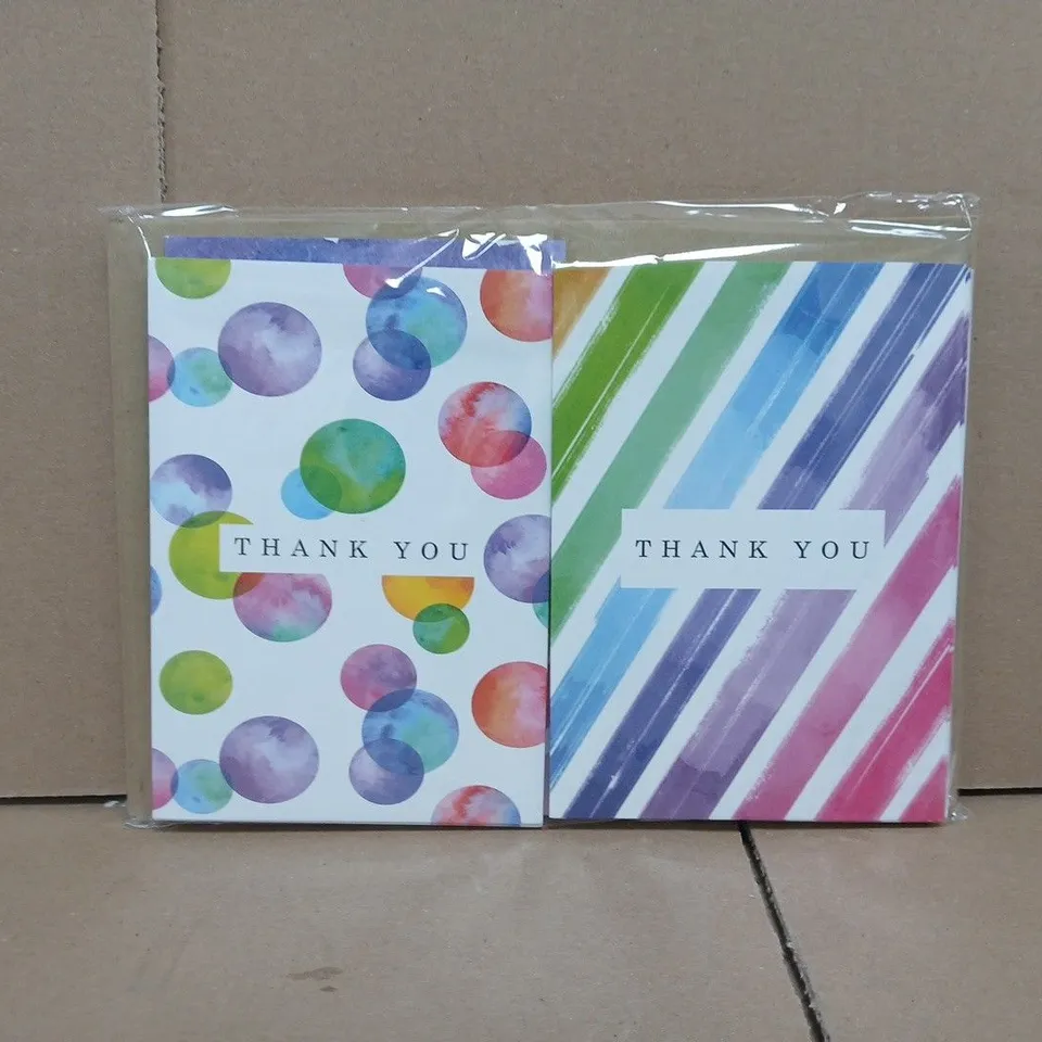 UNBRANDED ASSORTMENT OF APPROXIMATELY 24 THANK YOU CARDS
