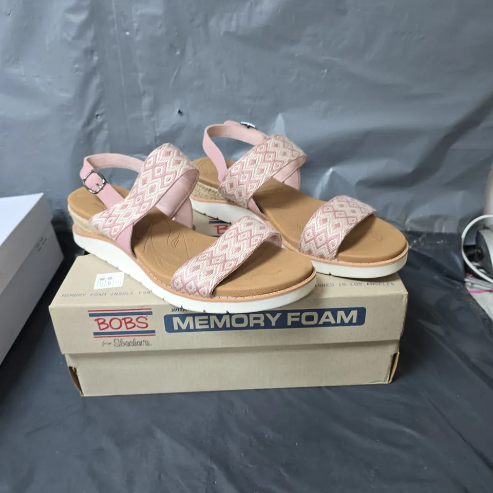 BOBS FROM SKECHERS SANDALS - PINK - SIZE 6