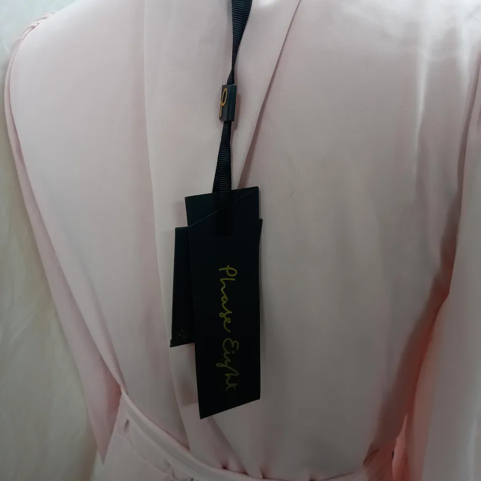 PHASE EIGHT SOFT ROSE DAISY FRILL DRESS - UK SIZE 12