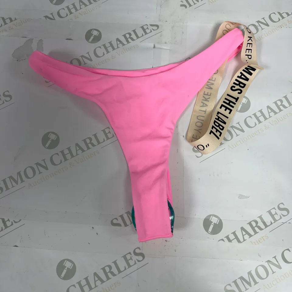 MARS THE LABEL BIKINI BOTTOM IN PINK SIZE 8
