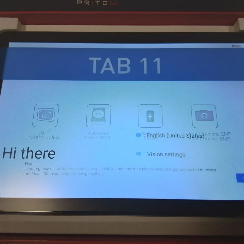 BOXED PRITOM TRONPAD 10.1" INTERNET TABLET 8GB RZM