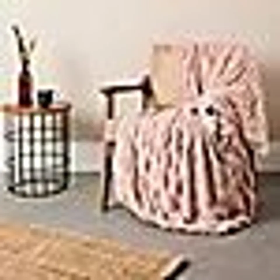 OUTLET COZEE HOME LUXURY FAUX FUR HEATED THROW 