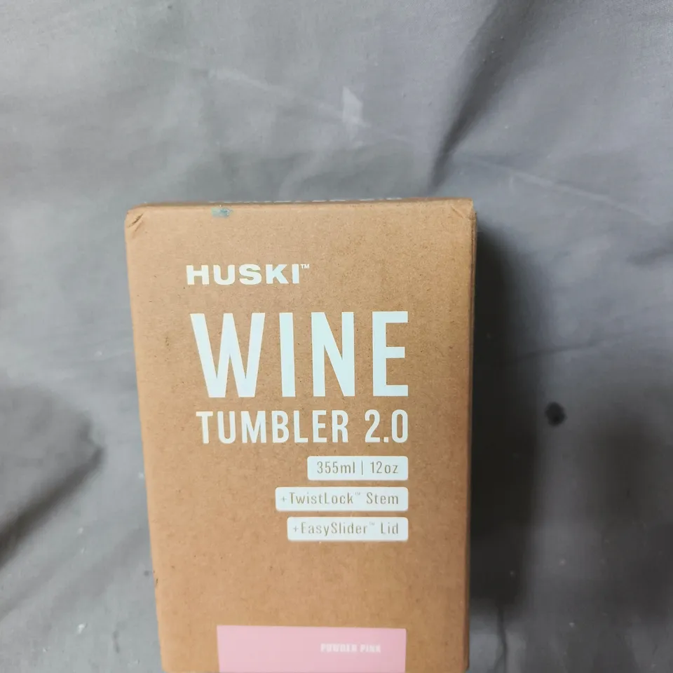 HUSKI WINE TUMBLER 2.0 – POWDER PINK, 355ML / 12OZ
