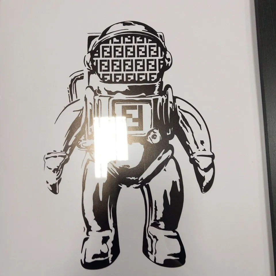 3 FRAMED THEFT ART ASTRO PRINTS TO INCLUDE; LV, GG AND FF
