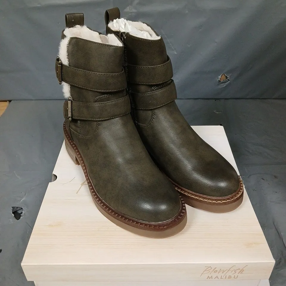 BOXED PAIR OF BLOWFISH MALIBU VINTER BOOTS - 7