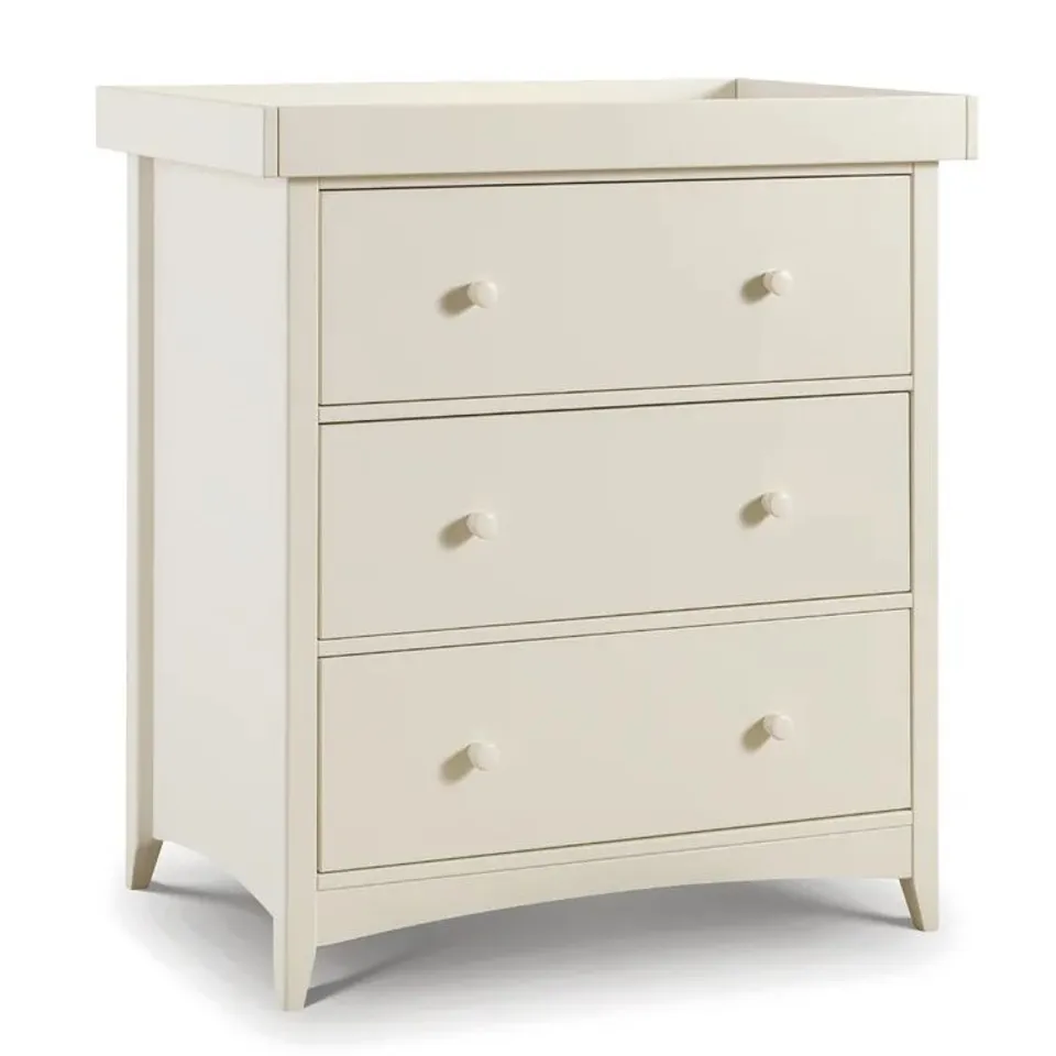 BOXED ECCLESTON CHANGING TABLE - WHITE (1 BOX)
