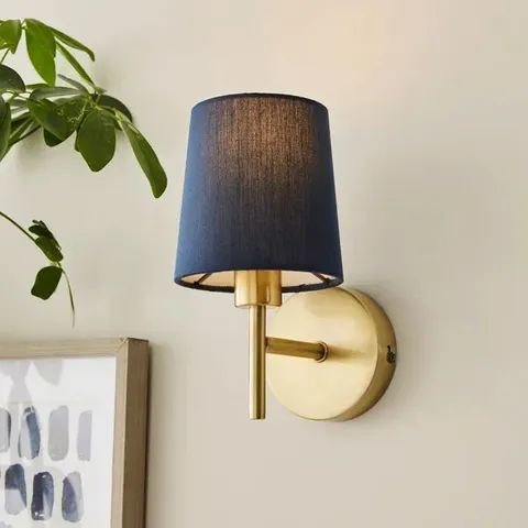 BOXED PRESCOT WALL LIGHT - NAVY
