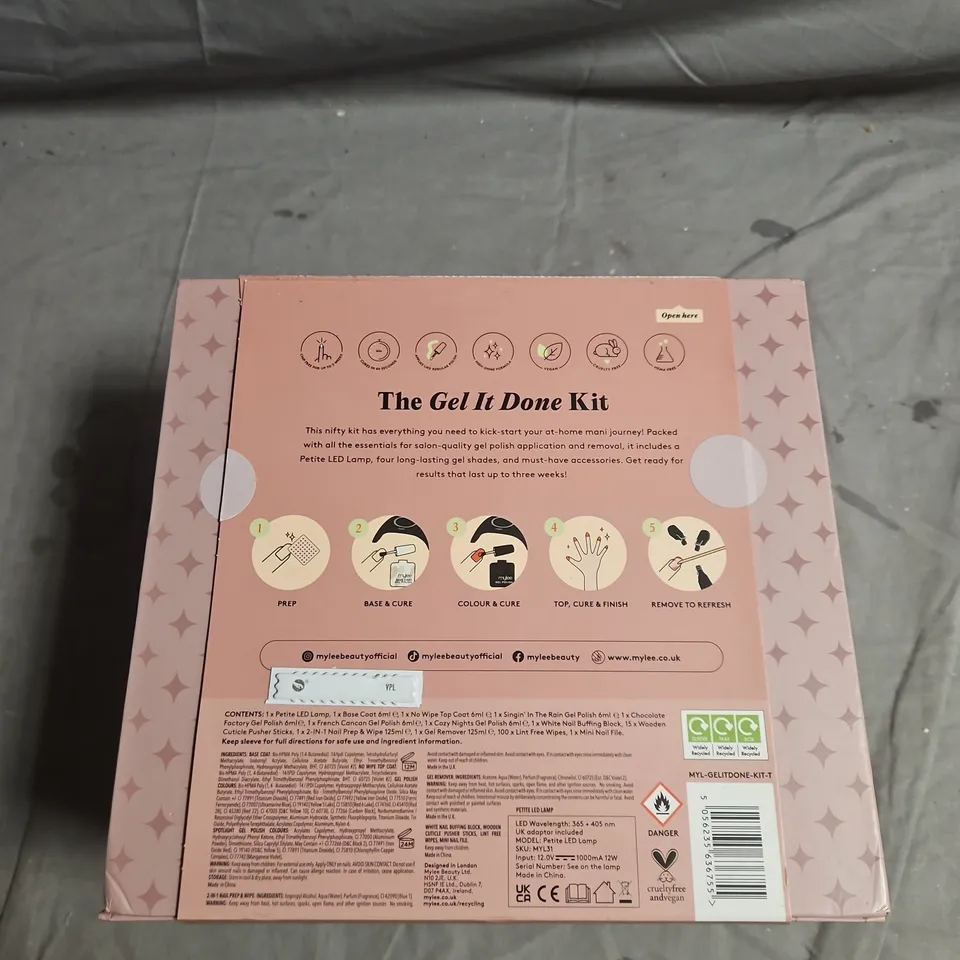 SEALED MYLEE THE GEL IT DONE KIT – AT-HOME GEL MANICURE SET
