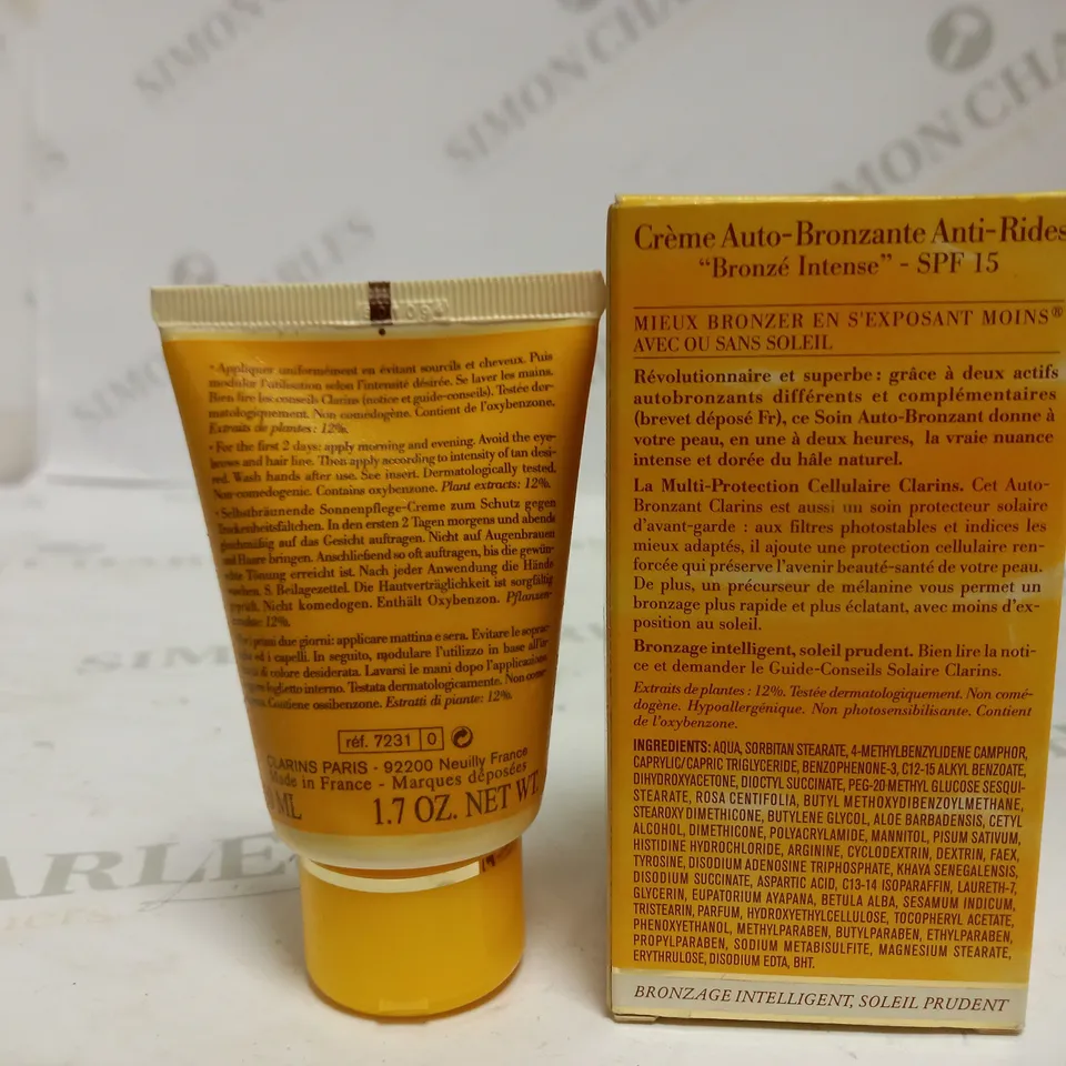 CLARINS SELF TANNING FACE CREAM
