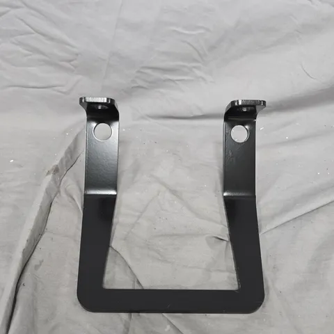LOCKNG BLOCAGE METAL U-BRACKET WITH DUAL MOUNTING FLANGES – BLACK POWDER-COATED (VERIFY MODEL)
