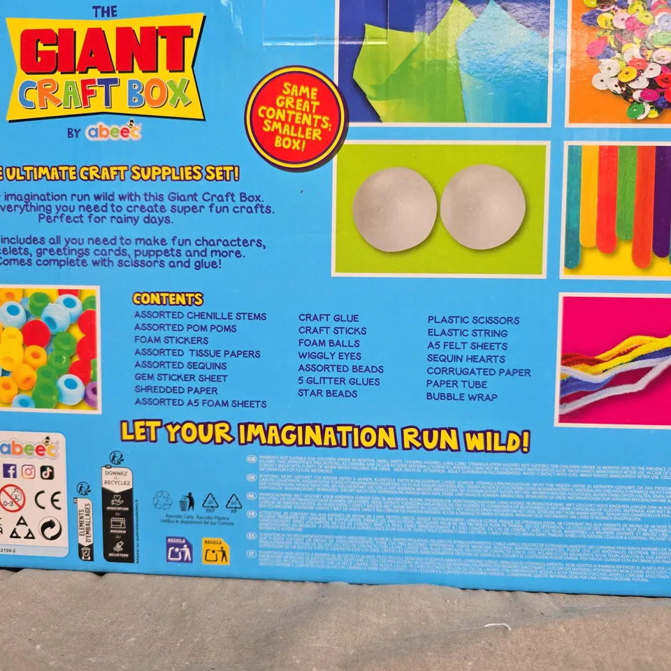 THE GIANT CRAFT BOX – THE ULTIMATE CRAFT SUPPLIES SET BY ABEEC