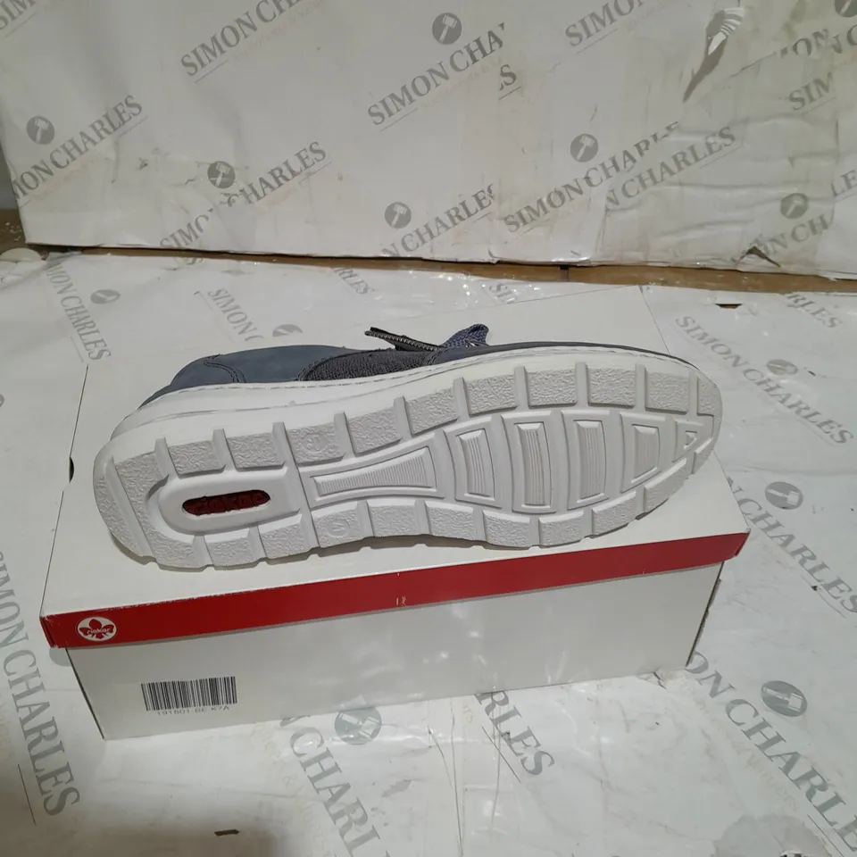 BOXED MEMOSOFT SNEAKERS BY RIEKER BLUE SIZE 8.5
