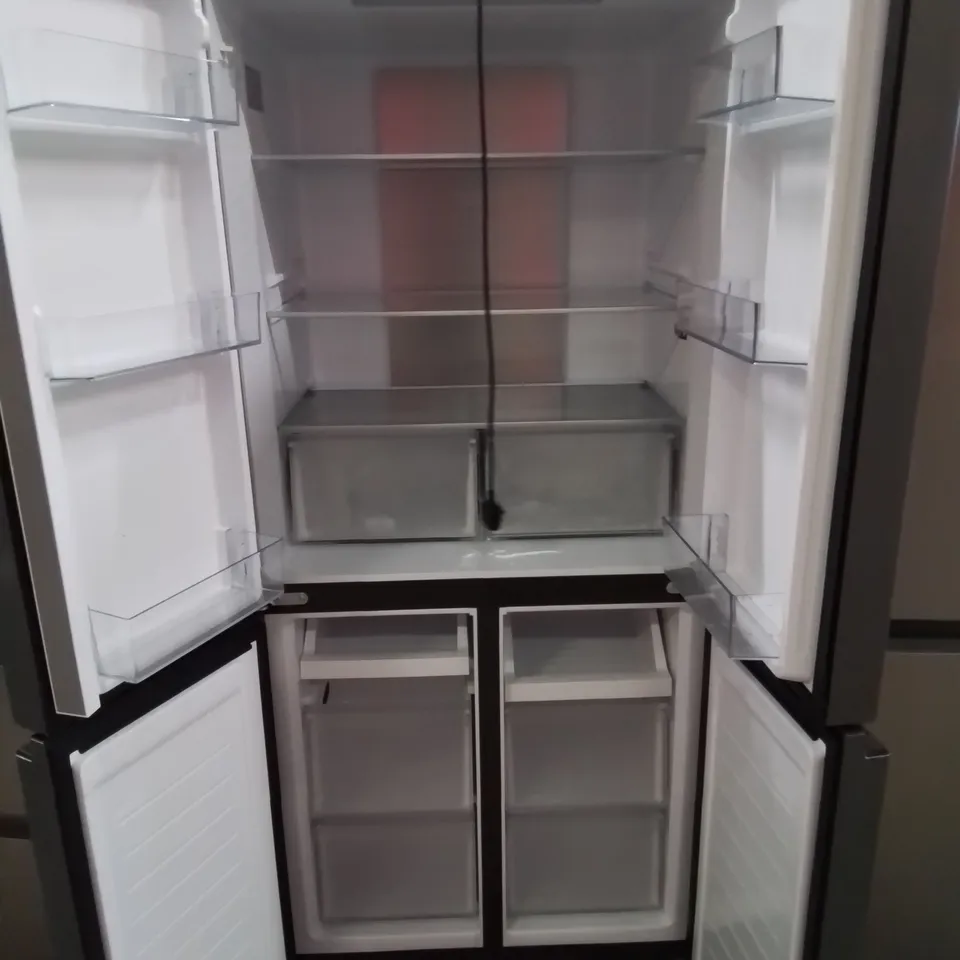 HOOVER HHCR3818ENPL 83CM WIDE TOTAL NO FROST 467L TOTAL CAPACITY MULTI DOOR FRIDGE FREEZER - UNPROCESSED RAW RETURN 