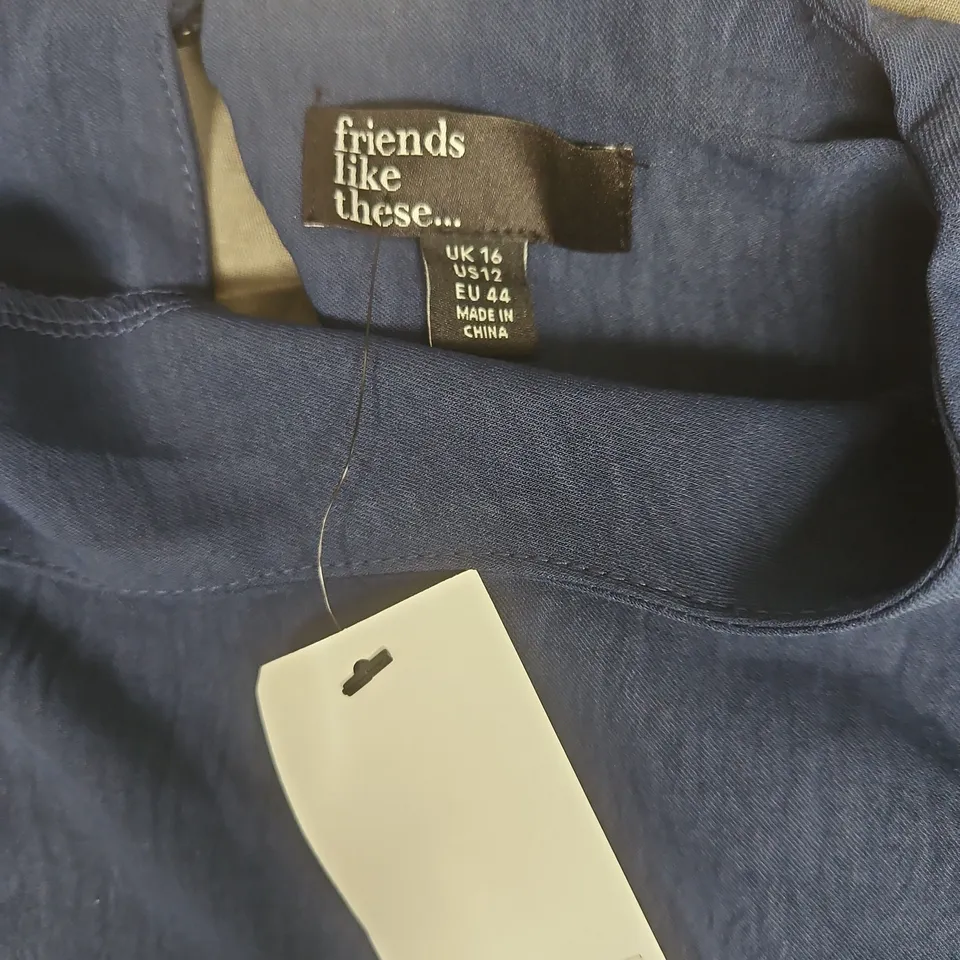 FRIENDS LIKE THESE... BLUE LONG-SLEEVE TOP SIZE 16