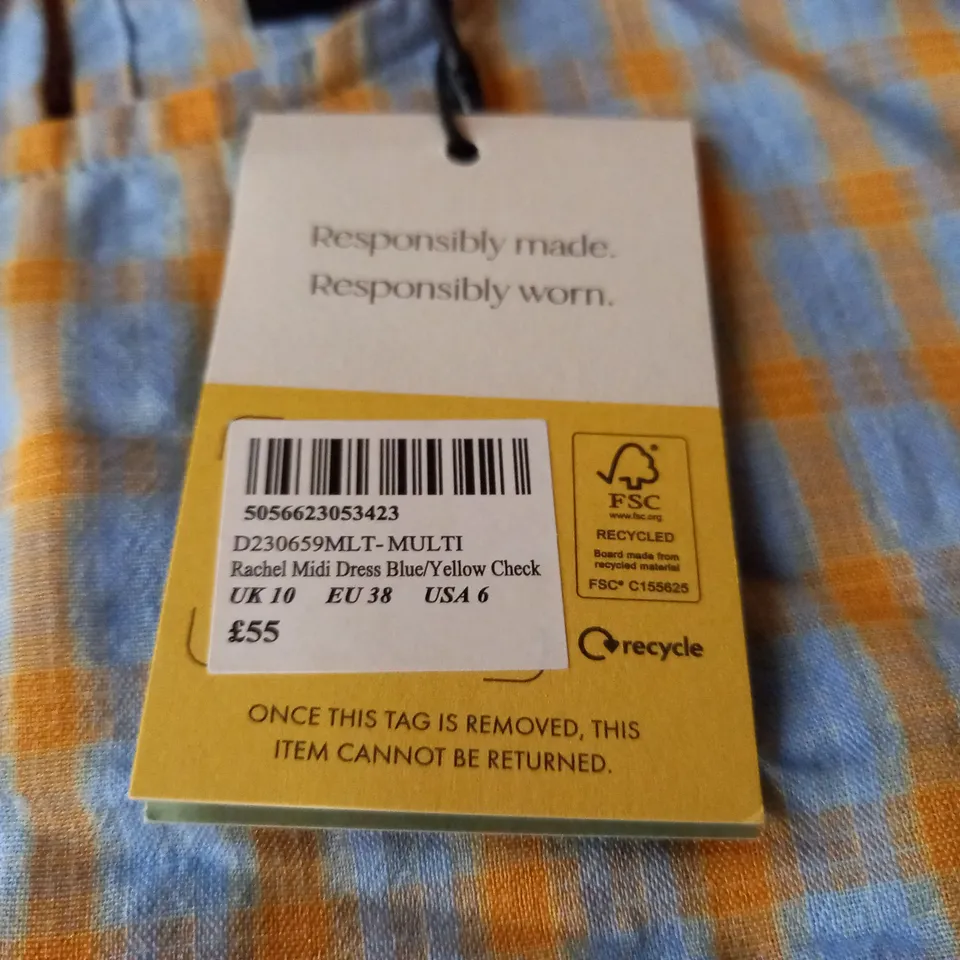 NOBODYS CHILD RACHEL MIDI DRESS - UK 10