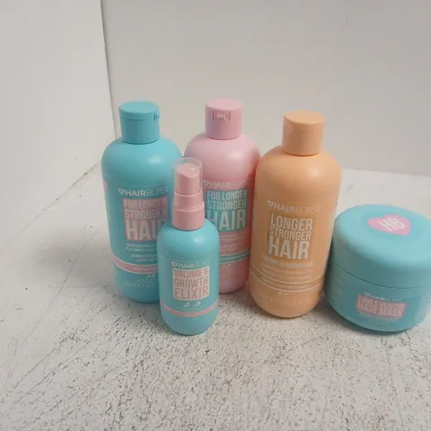 APPROXIMATELY 24 ASSORTED HAIRBURST PRODUCTS TO INCLUDE VOLUME & GROWTH ELIXIR, HAIR MASK, SHAMPOO, ETC - COLLECTION ONLY