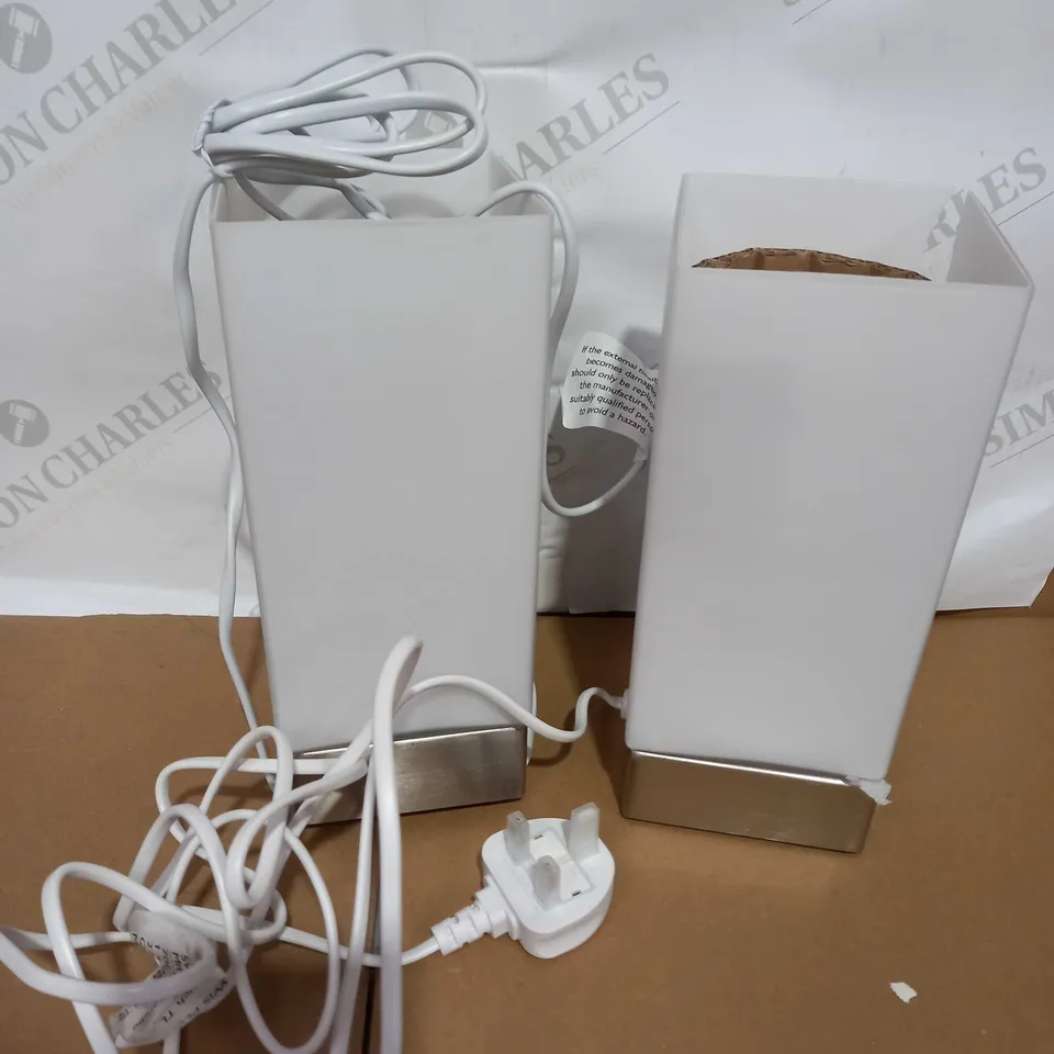 JOHN LEWIS MITCH TOUCH LAMP - SET OF 2